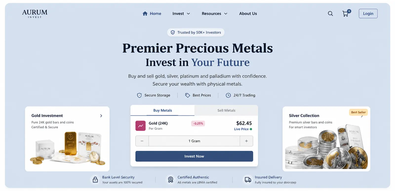 company portfolio website template