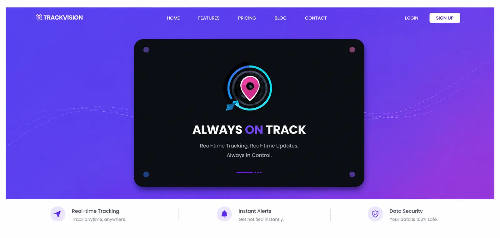 digital business card website template
